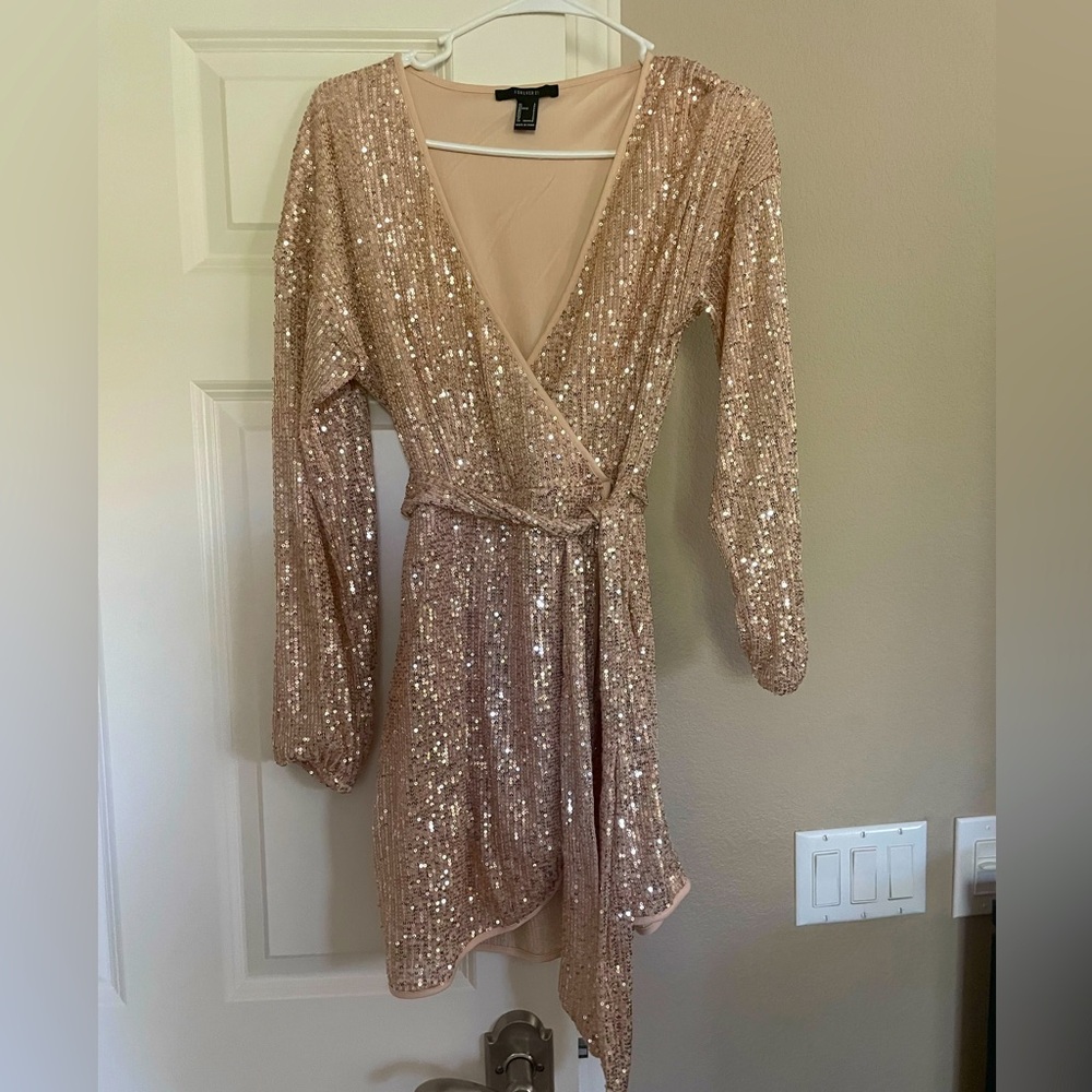Gold Sequin Forever 21 dress